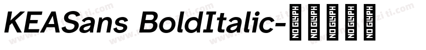 KEASans BoldItalic字体转换